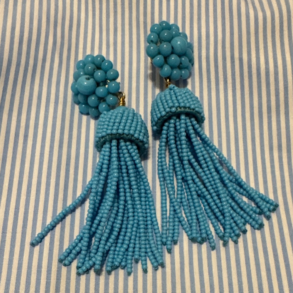 Lisi Lerch Turquoise Tassel Earrings